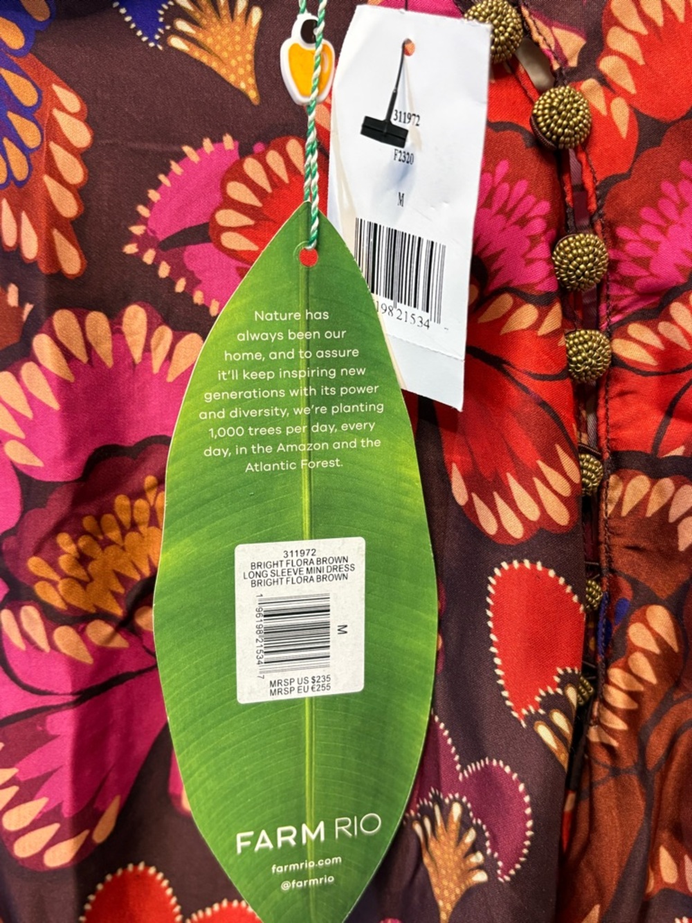 FARM Rio Flora High-Neck Mini Dress - Picture 10 of 11